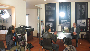 インタビュー風景