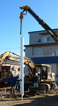 関東体感館パイプ埋設