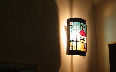 越谷レイクタウン体感館にあるステンドグラス