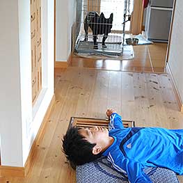 大地の風の吹き出し口